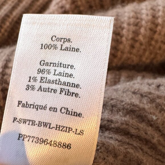 Everlane The Half-Zip Sweater in Luxe Merino -  Plum Grey Medium - Picture 8 of 8